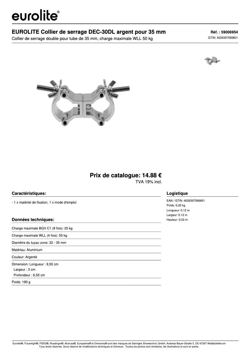 Image de la première page du manuel de l'appareil DEC-30DL