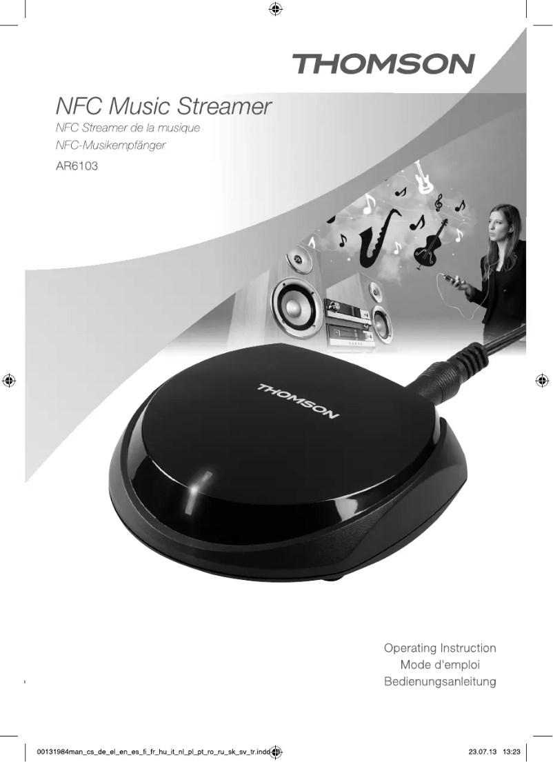 Image de la première page du manuel de l'appareil AR6103