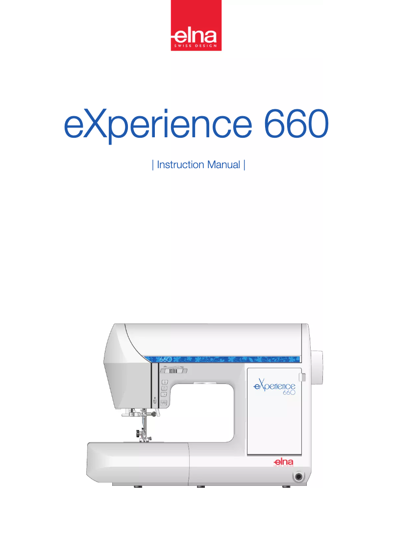 Page n°1 - Manuel utilisateur Elna eXperience 660