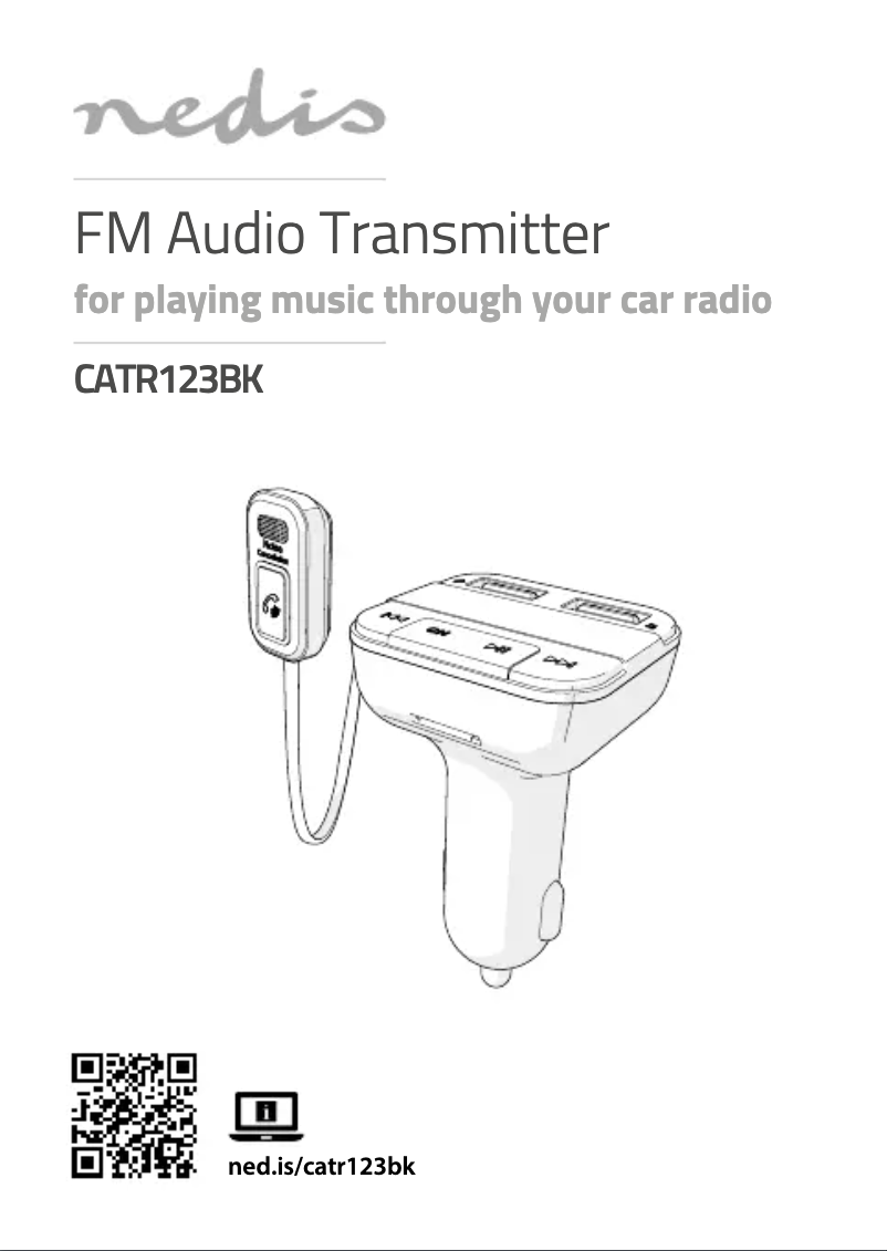 Page 1 de la notice Manuel utilisateur Nedis CATR123BK