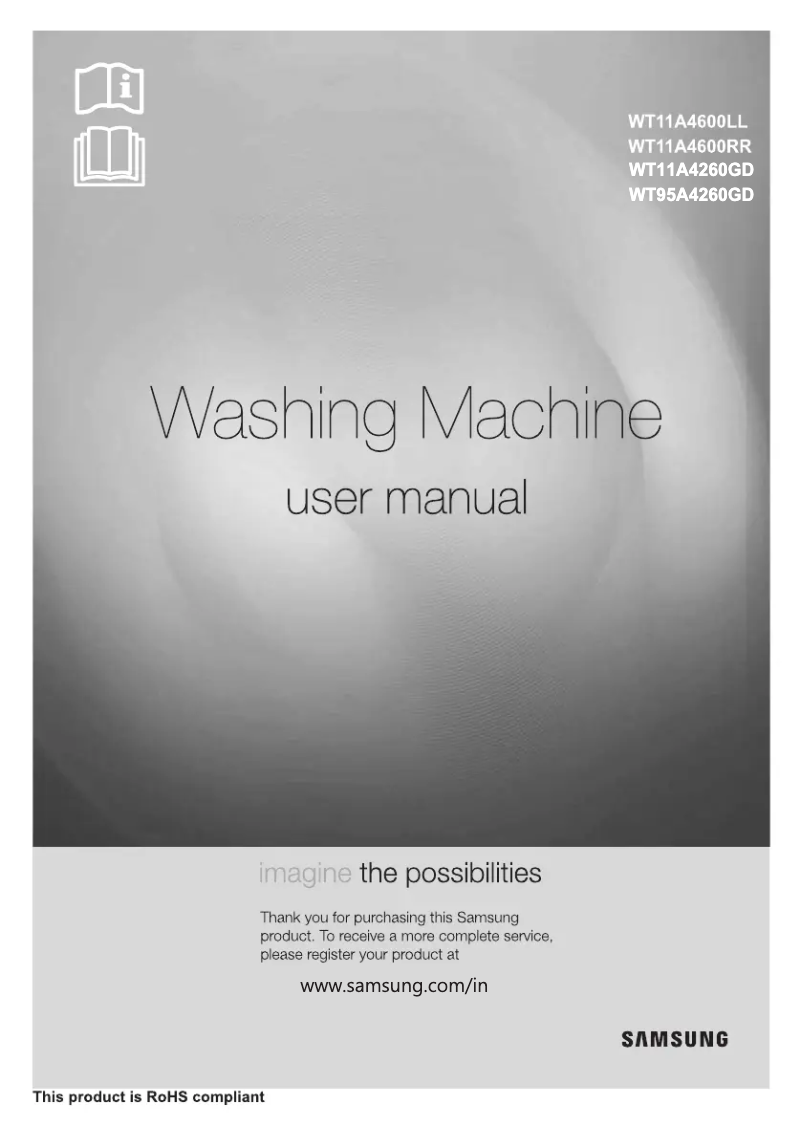 Página 1 del manual Manual de usuario Samsung WT95A4260GD