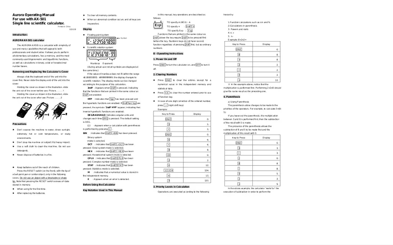 Image de la première page du manuel de l'appareil CK50