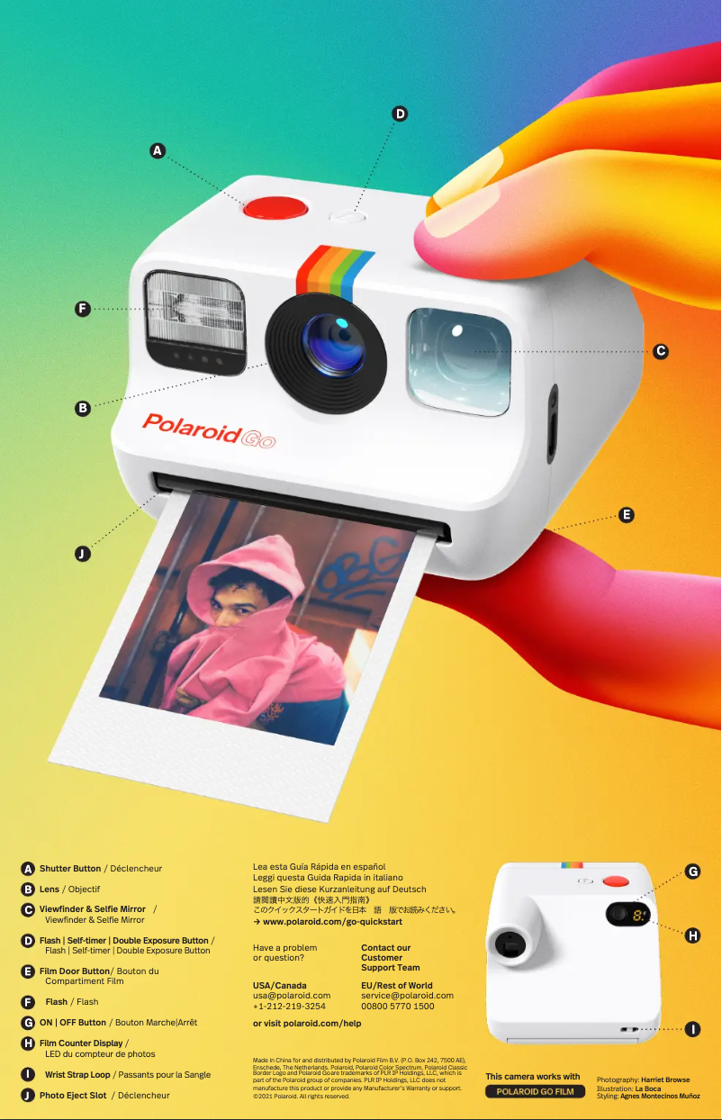 Page n°1 - Guide de démarrage rapide Polaroid Go