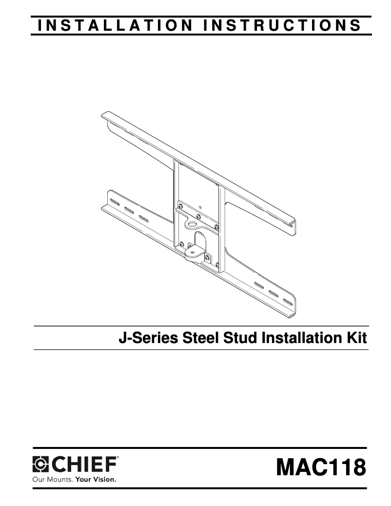 Page 1 de la notice Manuel utilisateur Chief MAC118S