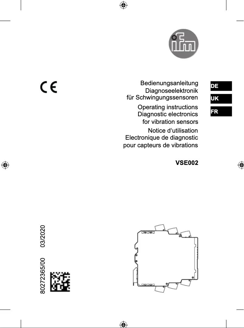 Image de la première page du manuel de l'appareil VSE002