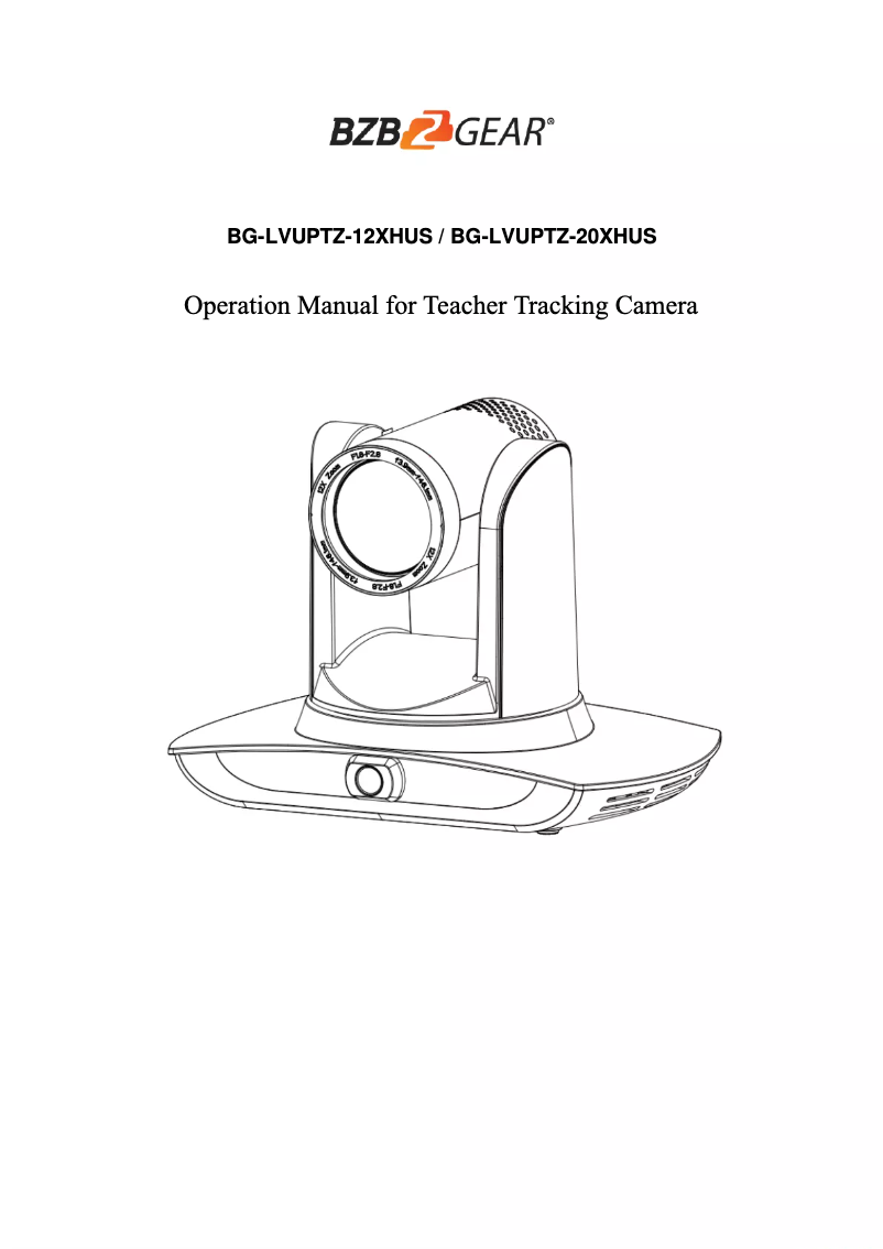 Página 1 del manual Manual de usuario BZBGear BG-LVUPTZ-12XHUS
