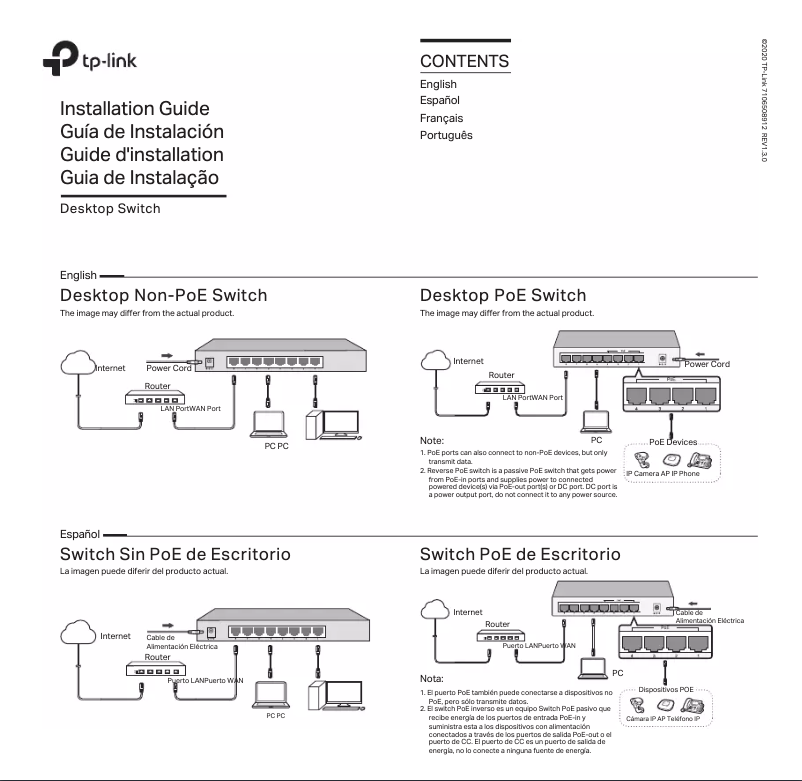 Página 1 del manual Manual de instrucciones TP-Link LiteWave LS1008G