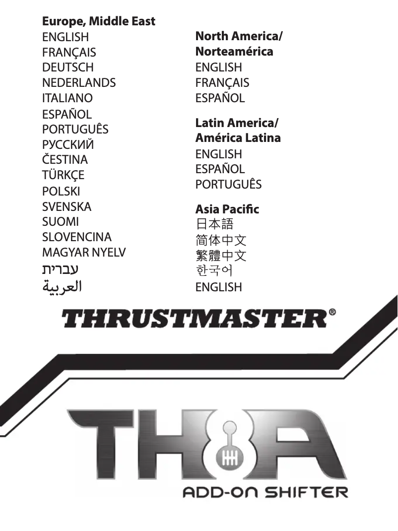 Page n°1 - Manuel utilisateur Thrustmaster TH8A Shifter