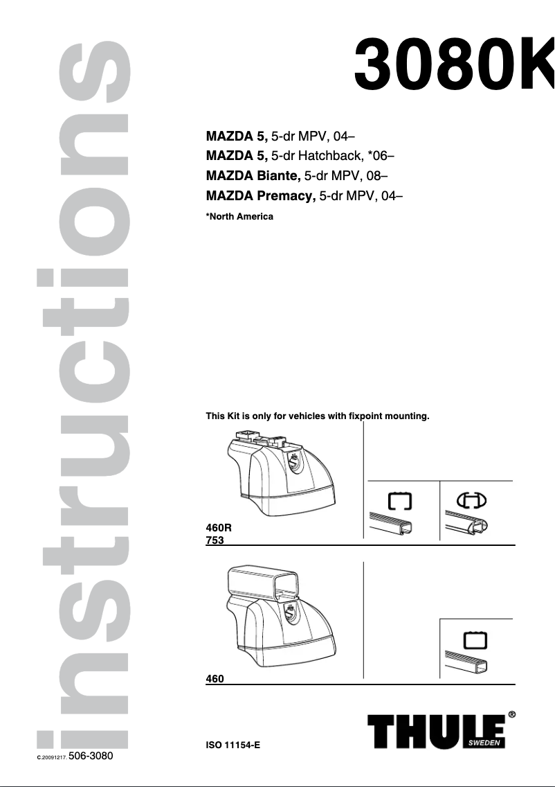 Image de la première page du manuel de l'appareil Fit Kit 3068