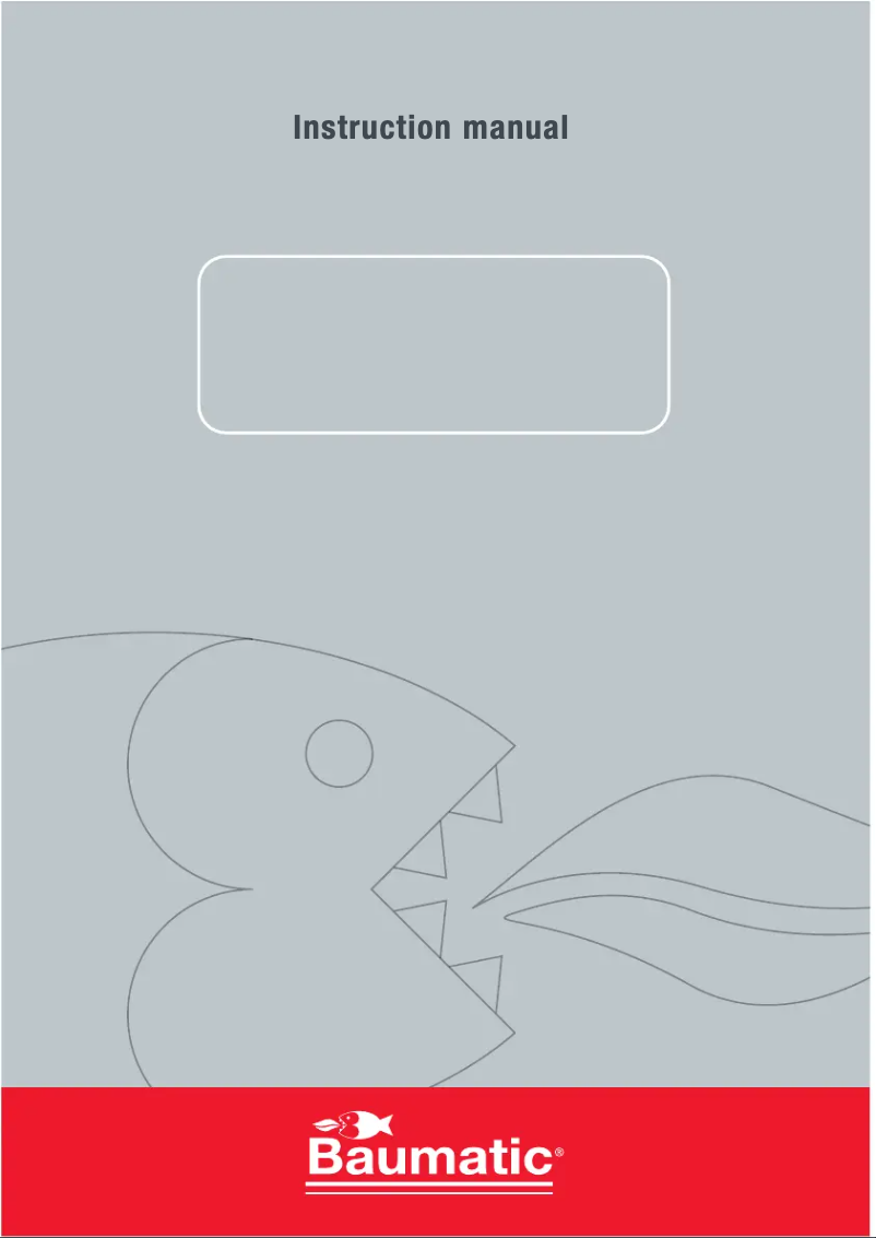 Page 1 de la notice Manuel utilisateur Baumatic B46.1SS