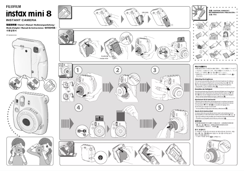 Page 1 de la notice Manuel utilisateur Fujifilm Intax Mini 8
