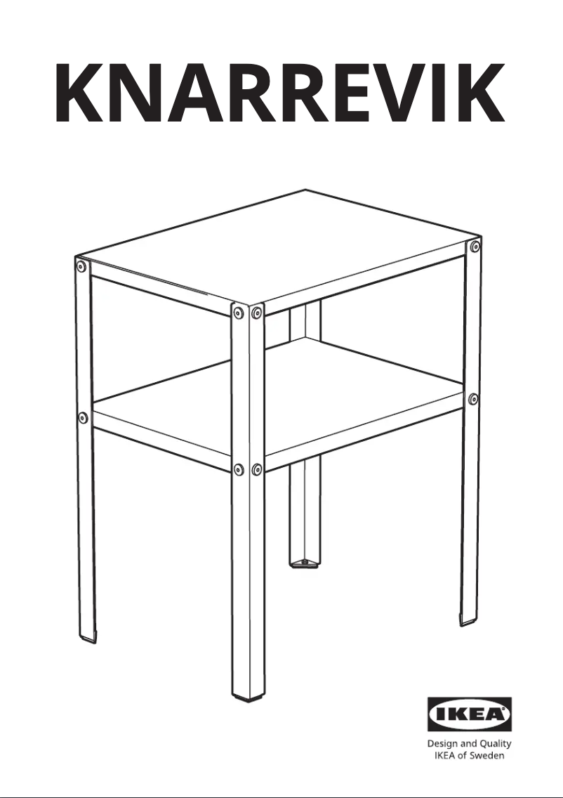 Imagen de la primera página del manual del dispositivo KNARREVIK 005.763.18