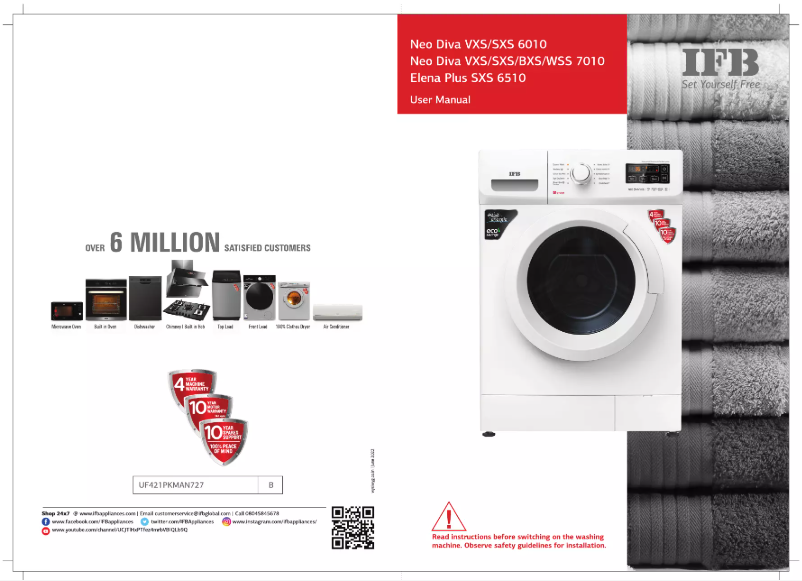 Page n°1 - Manuel utilisateur IFB Neo Diva WSS 7010
