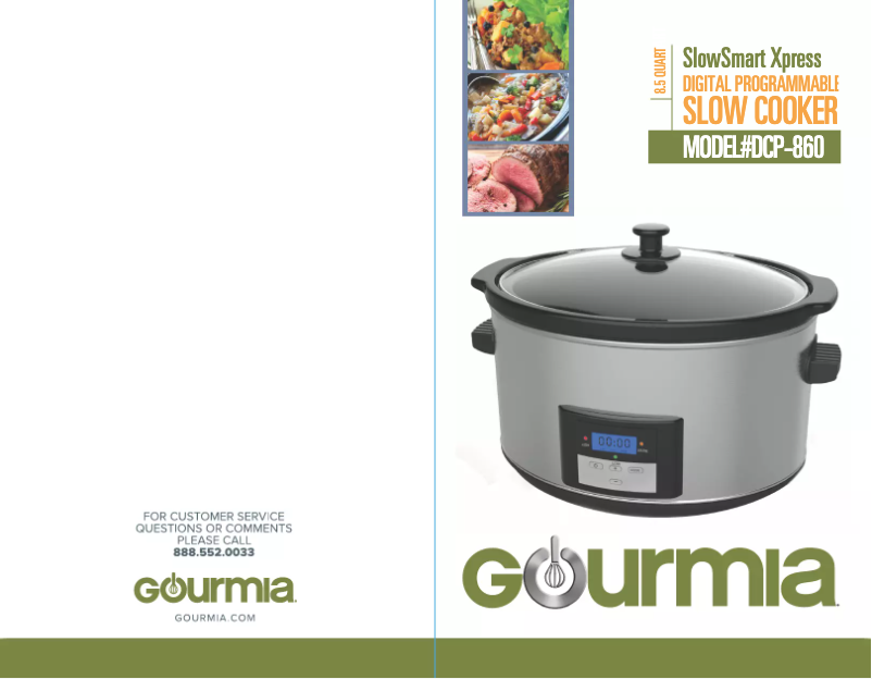 Page n°1 - Manuel utilisateur Gourmia DCP860