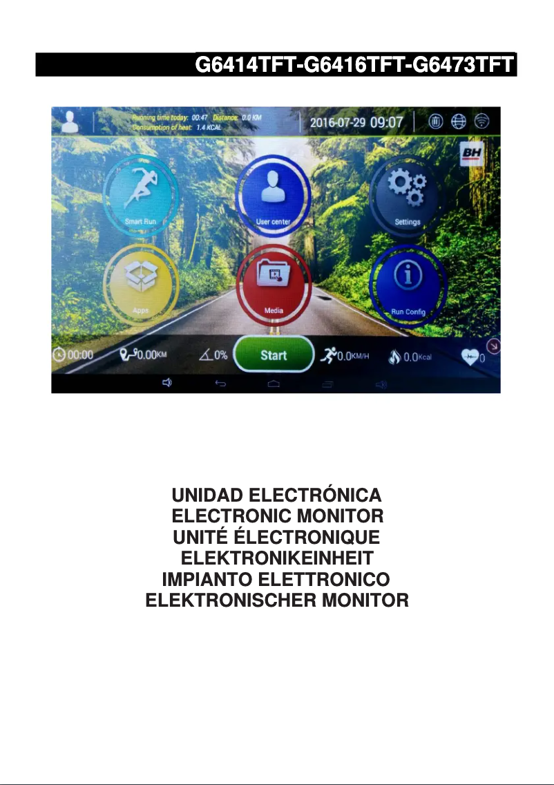 Image de la première page du manuel de l'appareil F1 TFT