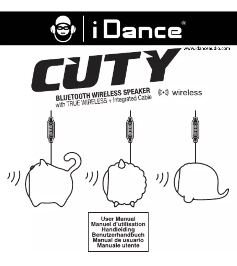 Page n°1 - Manuel utilisateur iDance Cuty