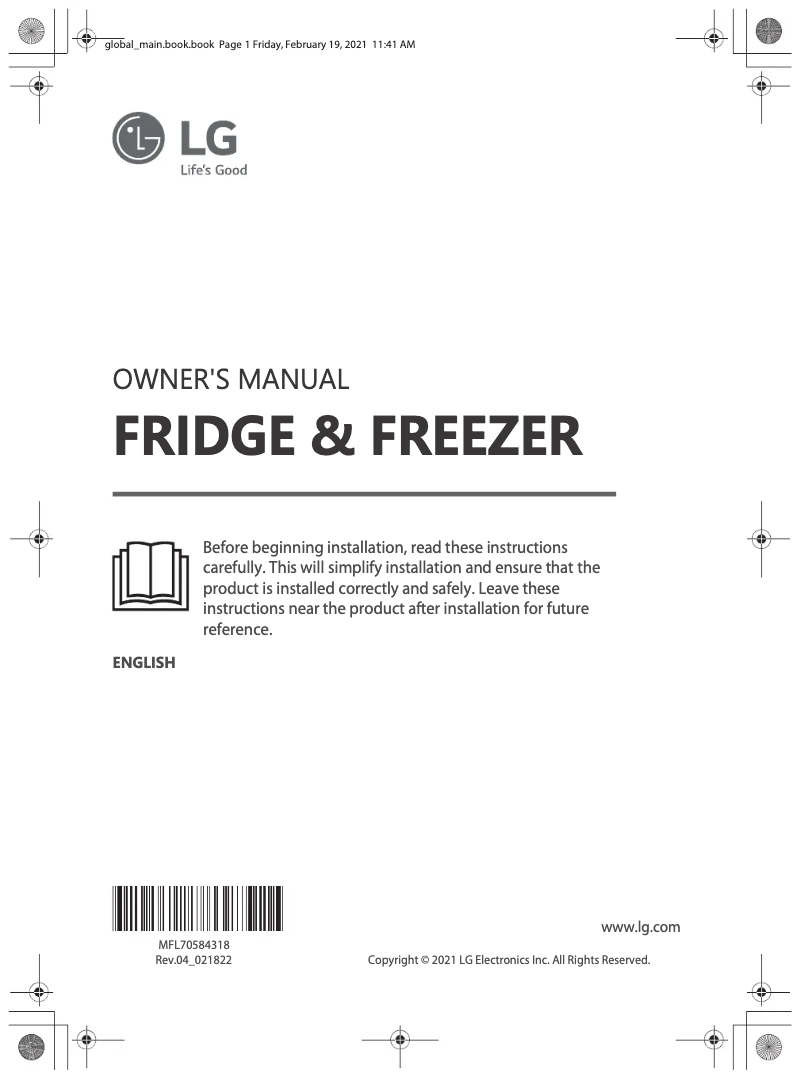 Página 1 del manual Manual de usuario LG ELB81PZVCP