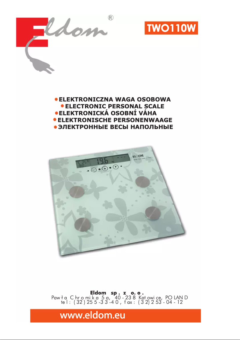 Image de la première page du manuel de l'appareil TWO110W