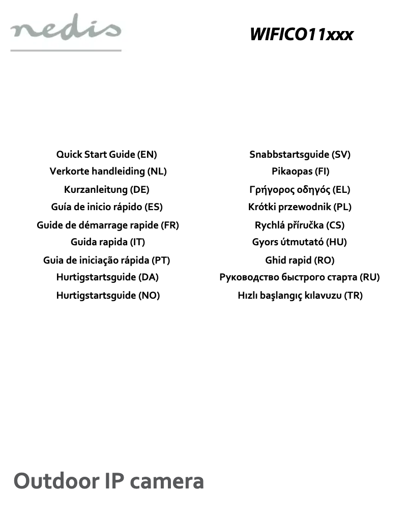 Image de la première page du manuel de l'appareil WIFICO11GWT
