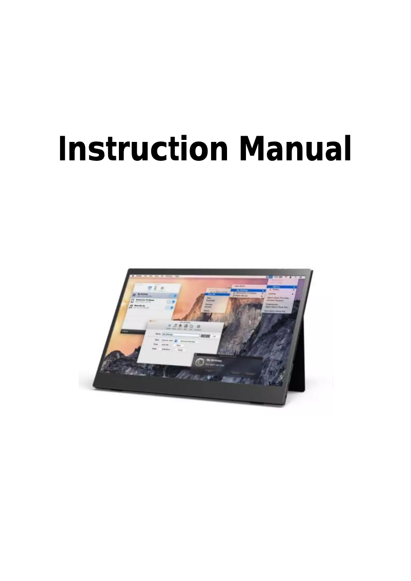 Image de la première page du manuel de l'appareil UMTC-1400