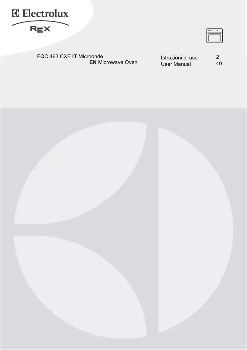 Page 1 de la notice Manuel utilisateur Rex FQC463CXE