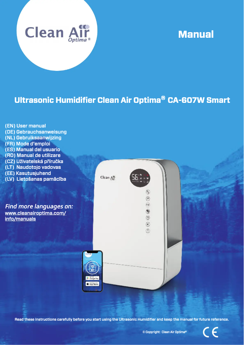 Página 1 del manual Manual de usuario Clean Air Optima CA-607W