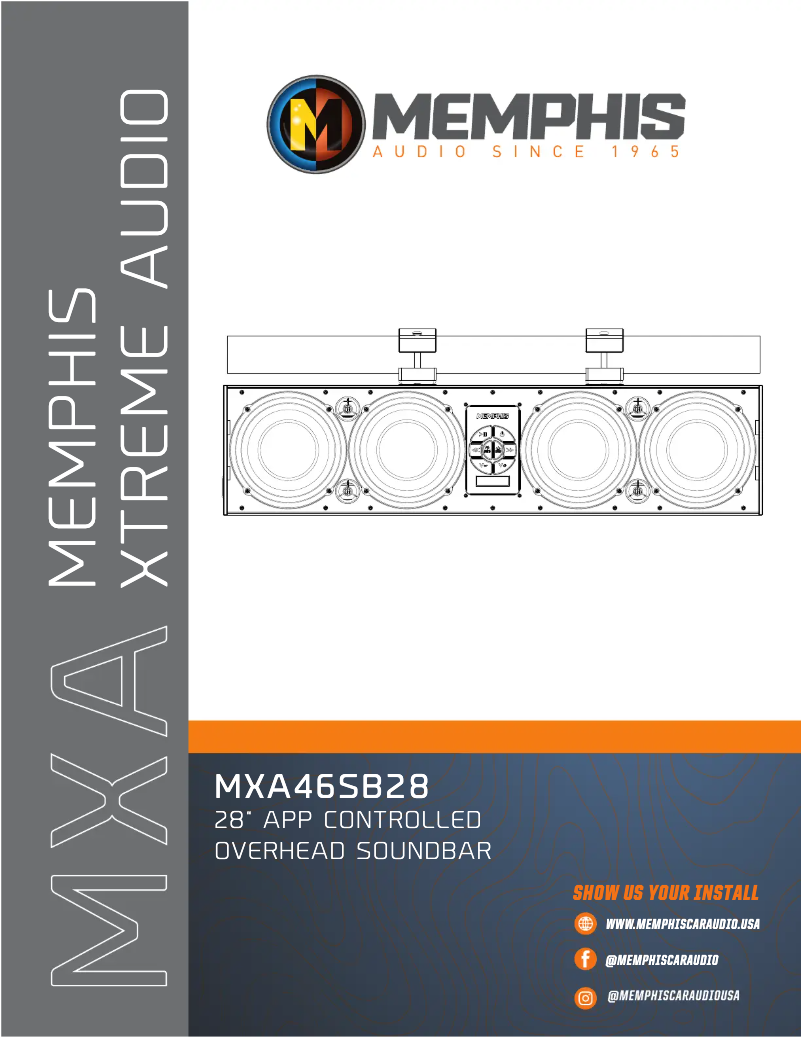 Page n°1 - Manuel utilisateur Memphis Audio MXA46SB28