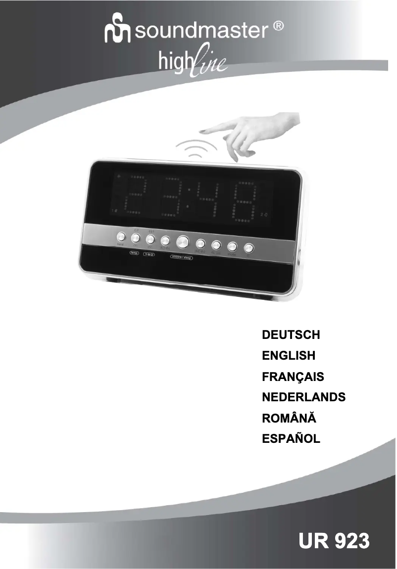 Image de la première page du manuel de l'appareil UR 923