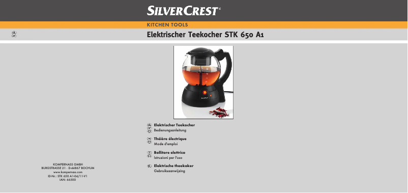 Image de la première page du manuel de l'appareil STK 650 A1