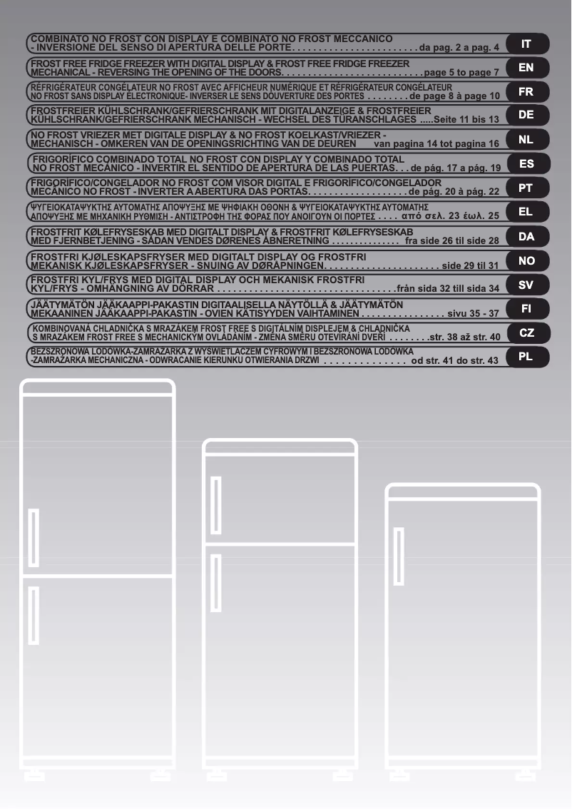 Page n°1 - Manuel utilisateur Candy CNF 4055A