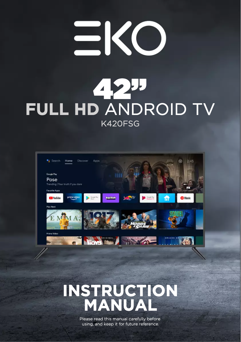 Página 1 del manual Manual de usuario EKO K420FSG