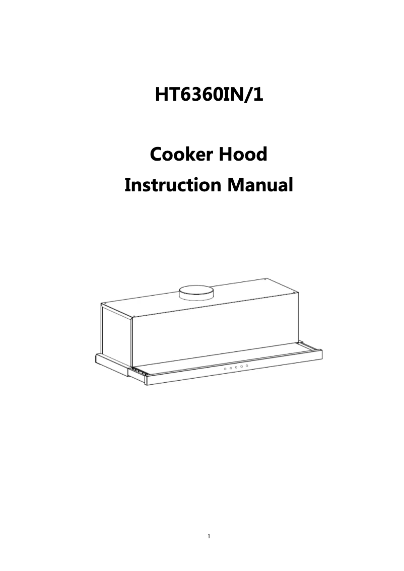 Image de la première page du manuel de l'appareil HT6360IN