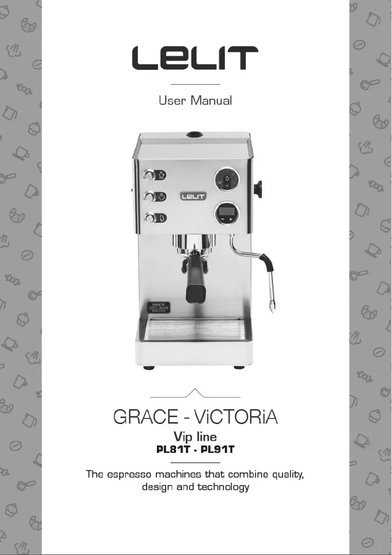Page n°1 - Manuel utilisateur Lelit Grace PL81T