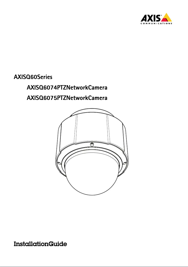 Image de la première page du manuel de l'appareil Q6075