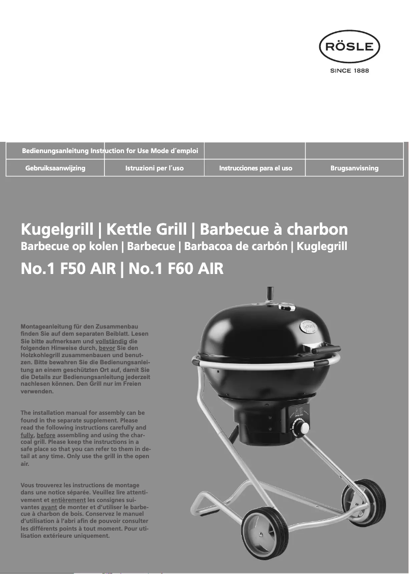 Imagen de la primera página del manual del dispositivo No.1 F60 AIR