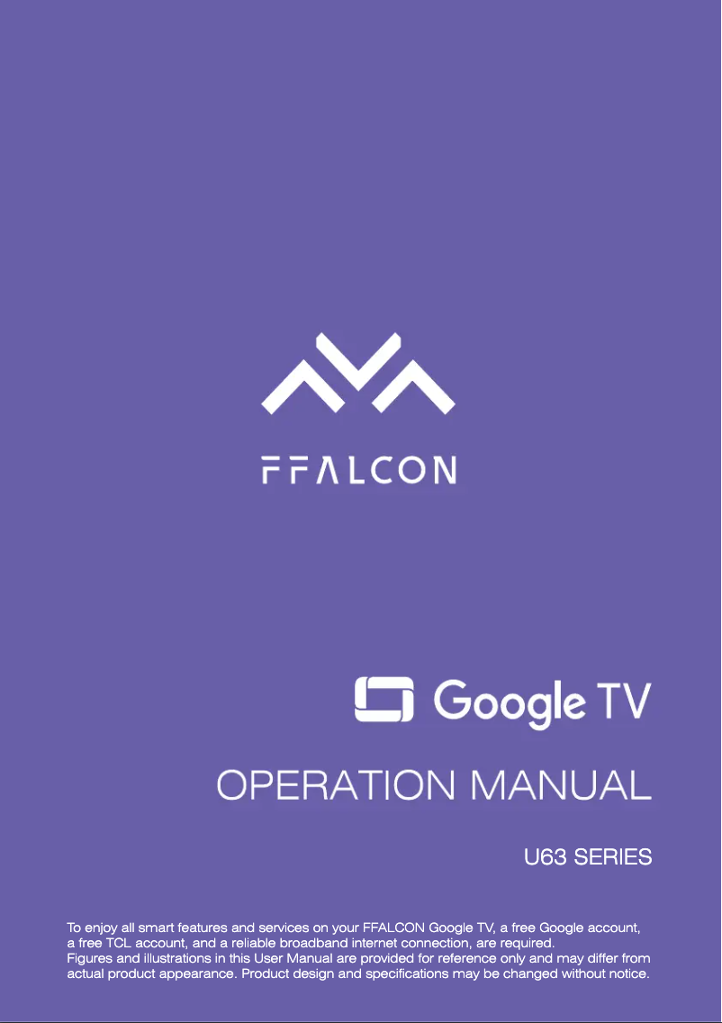 Page n°1 - Manuel utilisateur FFalcon FF65U63