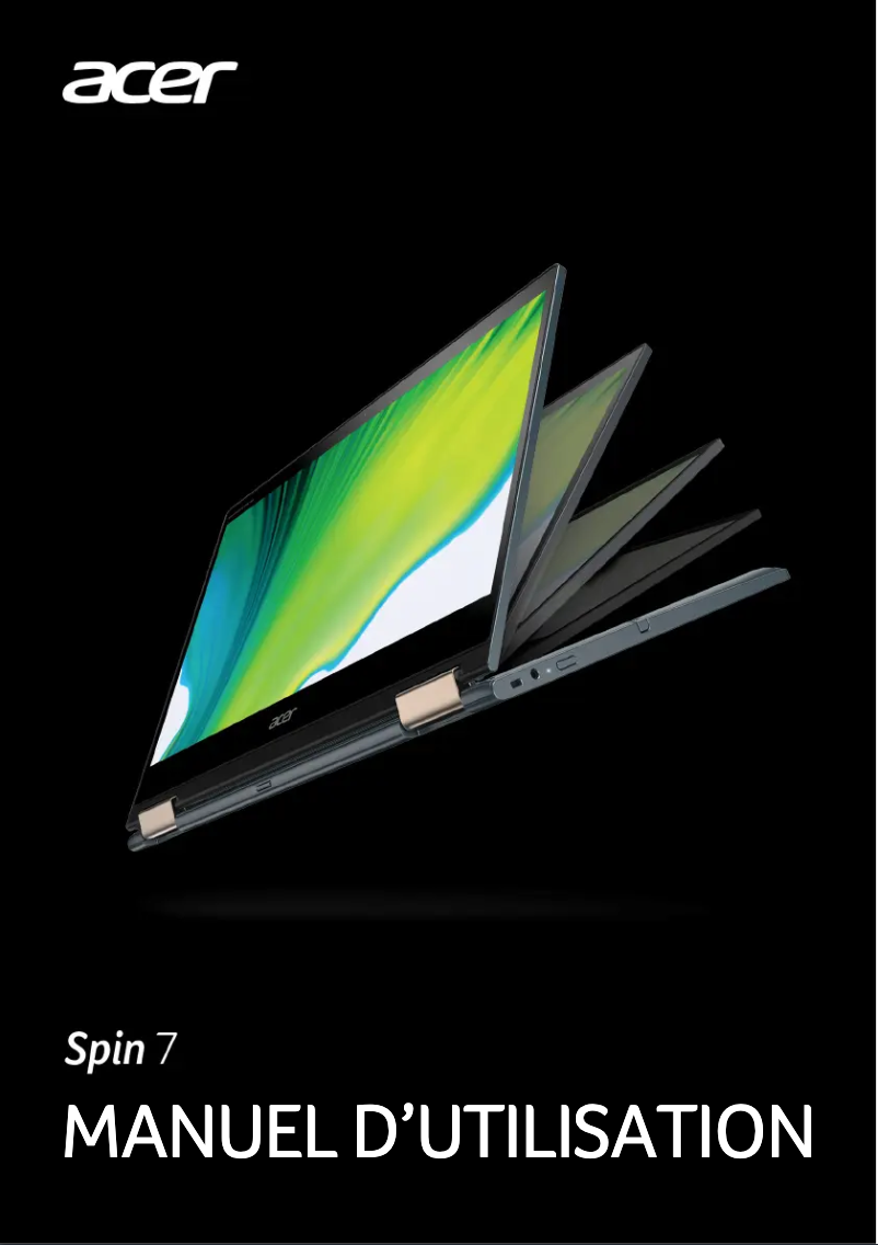 Página 1 del manual Manual de usuario Acer Spin 7 Pro