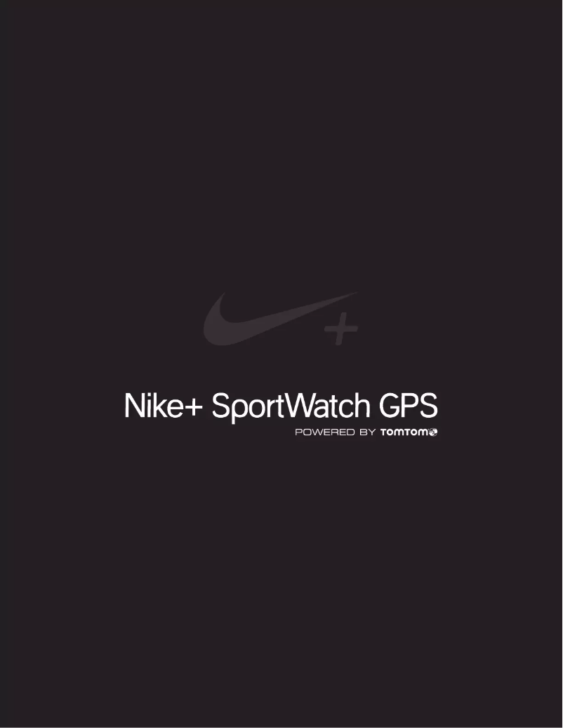 Página 1 del manual Manual de usuario Nike SportWatch GPS