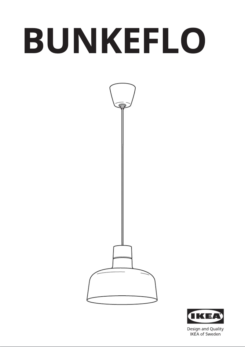 Page 1 de la notice Manuel utilisateur Ikea BUNKEFLO 705.200.40