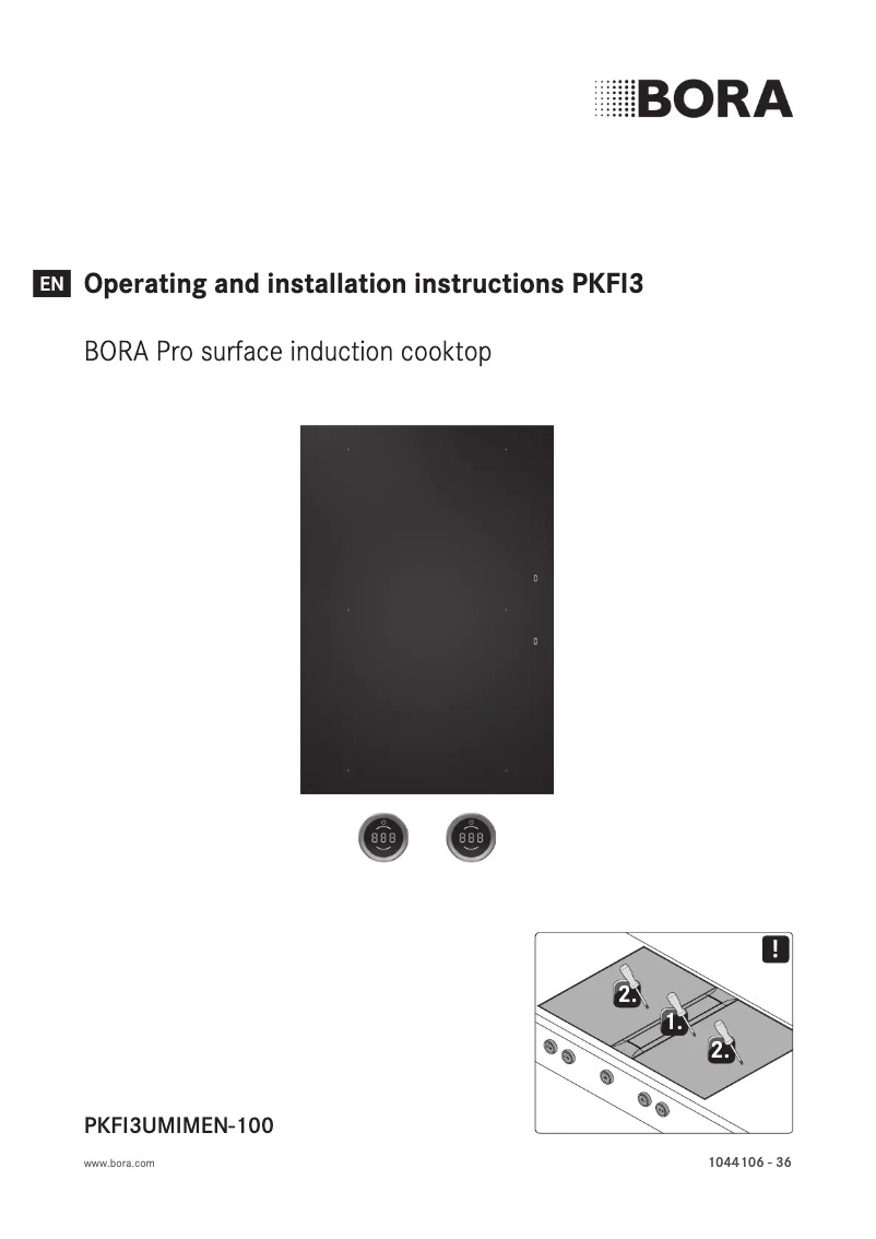 Page 1 de la notice Manuel utilisateur BORA PKFI3