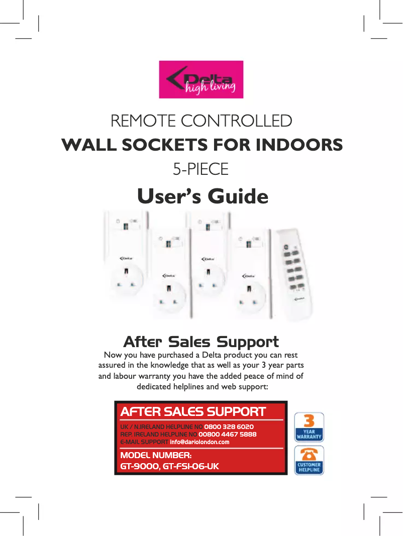 Image de la première page du manuel de l'appareil GT-FSI-06