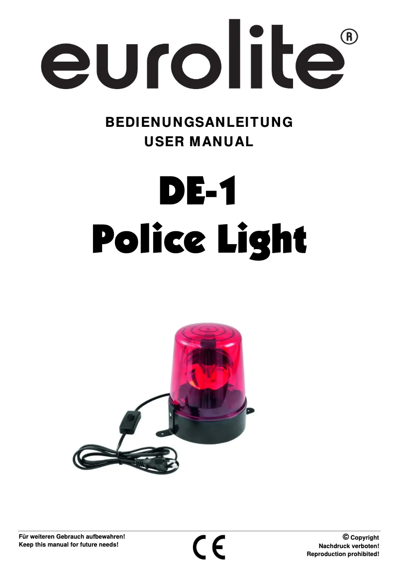 Image de la première page du manuel de l'appareil DE-1