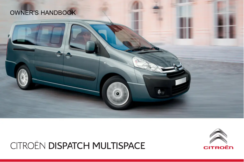 Page 1 de la notice Manuel utilisateur Citroën Jumpy Multispace (2013)