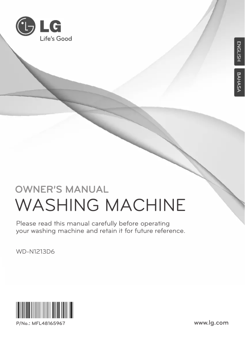 Page 1 de la notice Manuel utilisateur LG WD-N1213D6