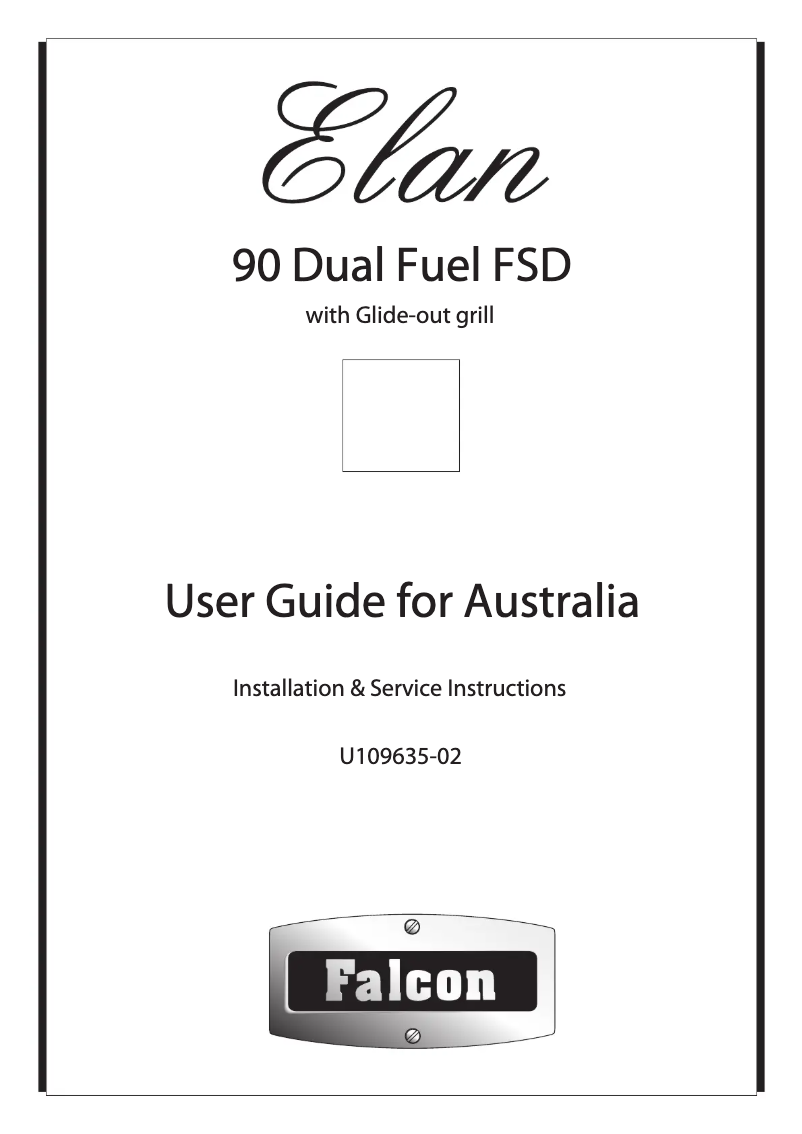 Page 1 de la notice Manuel utilisateur Falcon Elan 90