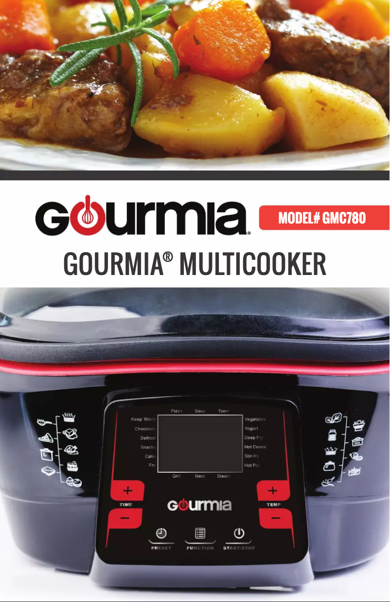 Page n°1 - Manuel utilisateur Gourmia GMC780