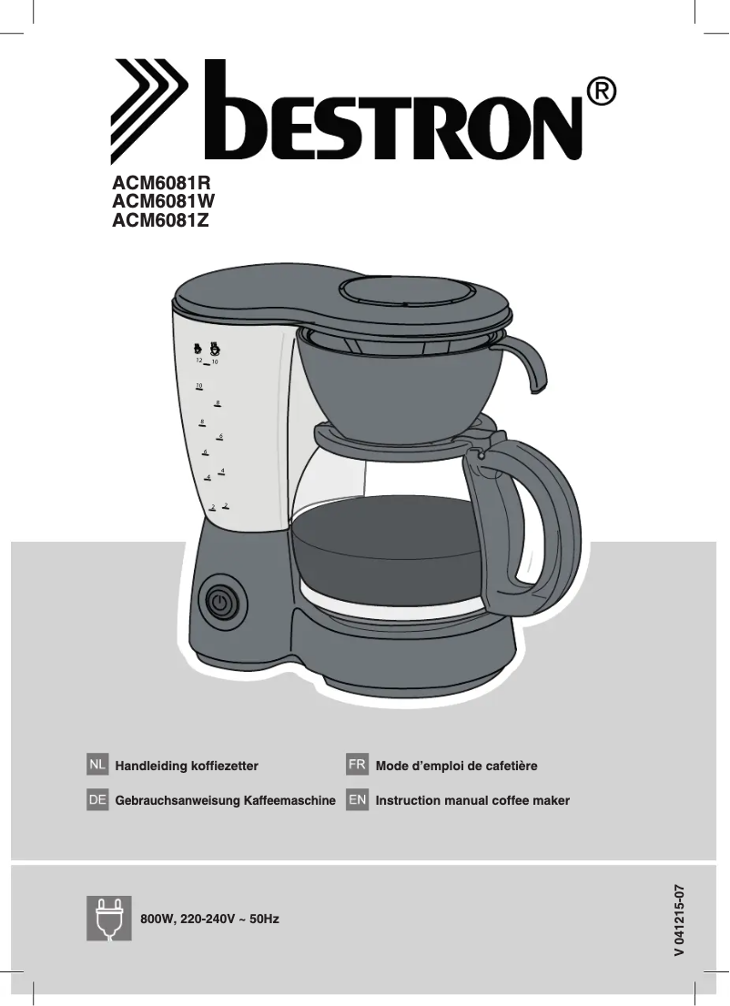 Página 1 del manual Manual de usuario Bestron ACM6081Z