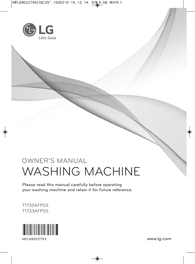 Page 1 de la notice Manuel utilisateur LG T1732AFPS5