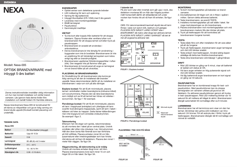 Image de la première page du manuel de l'appareil NEXA-005