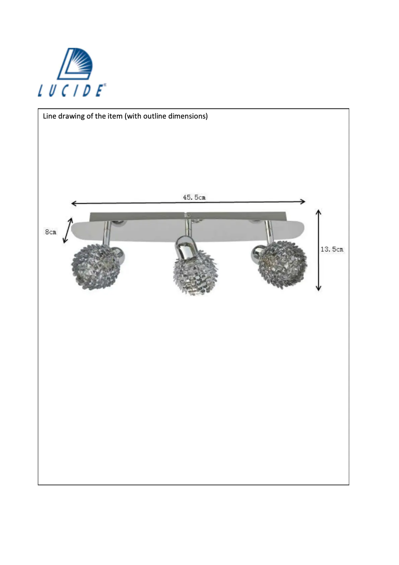 Page n°1 - Manuel utilisateur Lucide KYRA